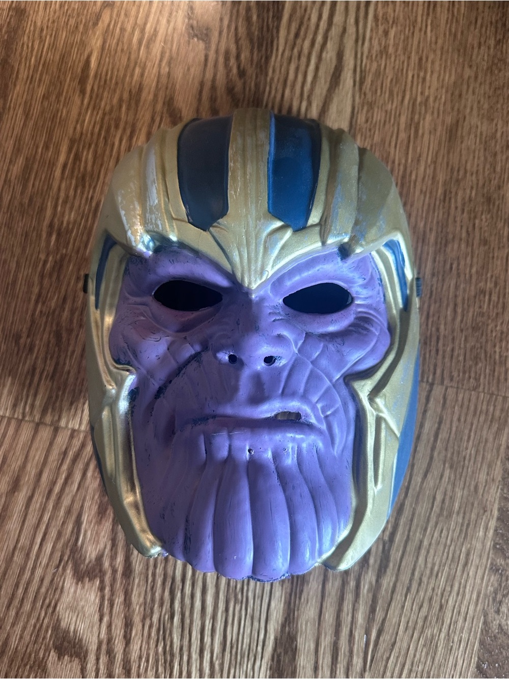 Thanos Full-Face Costume Mask Purple Gold Halloween Cosplay 12 x 12 - Picture 2 of 4
